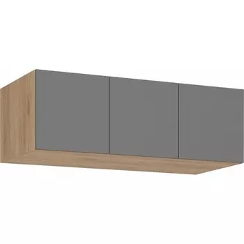 Шкаф Широн Woodville (ЛДСП/Графит,Серый,Золотой) арт.586590