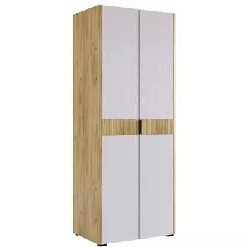 Шкаф Woodville Адам двухдверныйдуб крафт золотой / белое дерево арт.576852