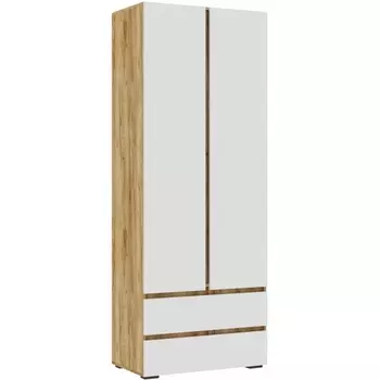 Шкаф Woodville Элла ШК 01 белый / дуб крафт золото арт.548001