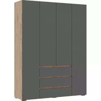 Шкаф Woodville Элла ШК 05 серый графит 0162 / дуб крафт золото арт.586717