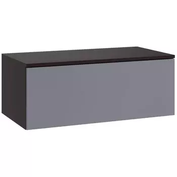 Шкаф Woodville Роут 2 венге / графит софт арт.593715