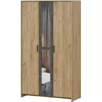 Шкаф Woodville Taika дуб золотой / камень темный 512928