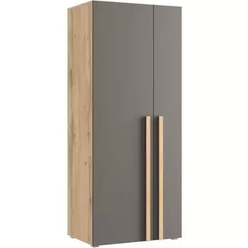 Шкафы Woodville Чернин двухдверный дуб вотан / графит