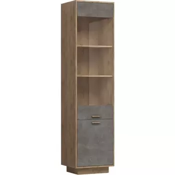 Шкафы Woodville Эго ПС-1 на подиуме дуб крафт золотой / камень темный