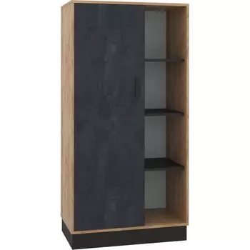 Шкафы Woodville Леви дуб крафт золотой / черный / угольный камень