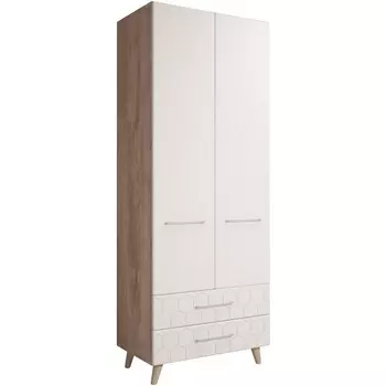 Шкафы Woodville Мариус М-01 дуб баррик / белый матовый