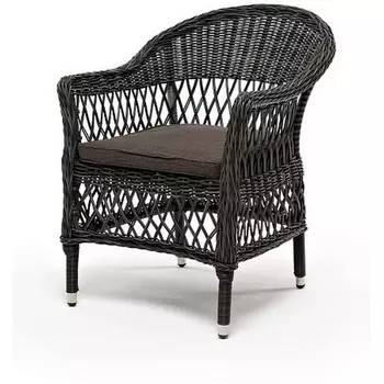 "Сицилия" плетеный стул из искусственного ротанга, цвет графит 4SIS арт.УТ-00006466