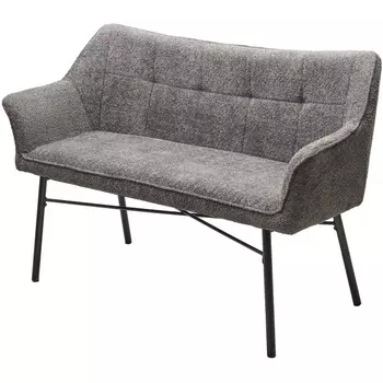 Скамья BERGAMO UF998-15 серый, букле / Товарный знак DISAUR M-City