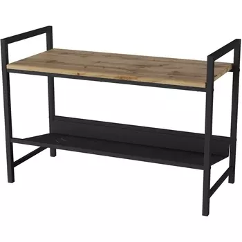 Скамья для прихожей Калифорния Хигс СКП01 ЛДСП Дуб вотан/Черный от фабрики Калифорния