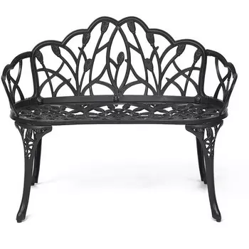 Скамья Secret De Maison Strauss (Штраус) (Алюминий /Черный) Tetchair