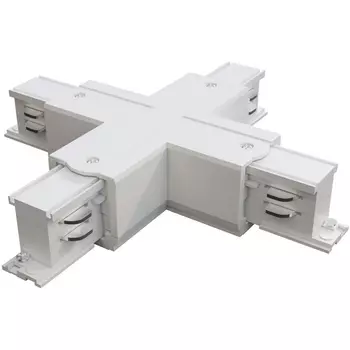 Коннектор Х-образный Trinity белый (трехфазный) Maytoni Technical TRA005CX-31W