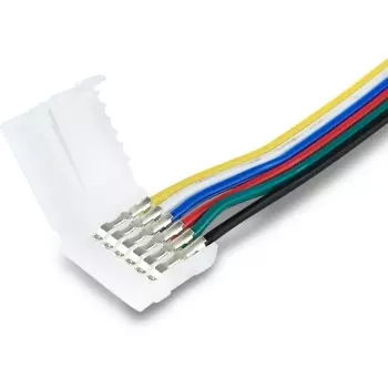 Соединитель гибкий Ambrella Illumination GS7851 двухсторонний для светодиодной ленты 5050 12/24V (6 конт.) 150 мм