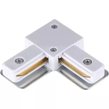 Соединитель с токопроводом для однофазного двухжильного шинопровода IP20 220V NT22 белый Novotech 135141