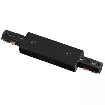 Соединитель с токопроводом для однофазного трехжильного шинопровода IP20 220V NT18 черный Novotech 135005