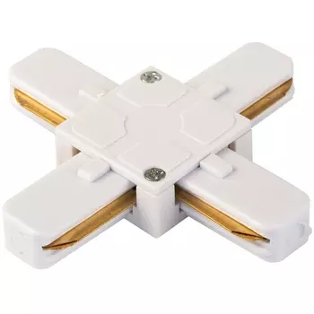 Соединитель «X» для однофазного шинопровода 220V для монтажа на поверхность Imex TR-X WH