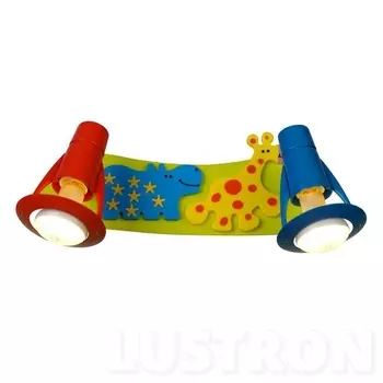 Спот для детской с жирафом и бегемотом Зоопарк Citilux Zoopark CL602521