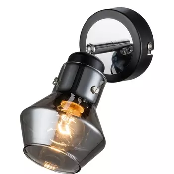 Спот Escada Carlo 593/1A 1x40Вт E14, металл, чёрный/хром