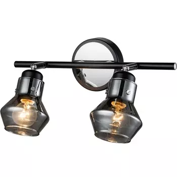 Спот Escada Carlo 593/2A 2x40Вт E14, металл, чёрный/хром