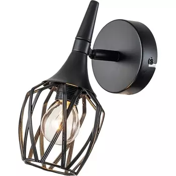Спот в форме клетки Escada Gale 1120/1A 1x40Вт E14, металл, чёрный