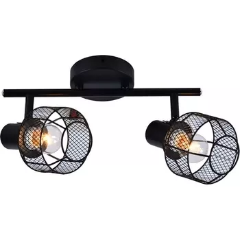 Спот Escada Rook 689/2A Black 2x40Вт E14, металл, чёрный