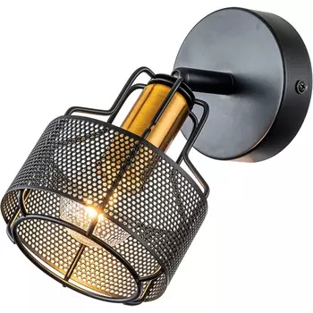 Спот Escada Zoom 1100/1A 1x40Вт E14, металл, чёрный/золото