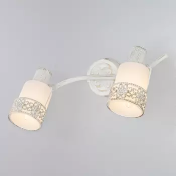 Спот на штанге 20025/2 белый с золотом Eurosvet 20025-20026