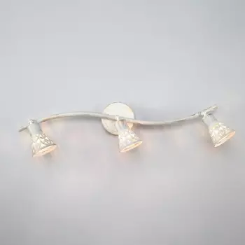 Спот на штанге 20027/3 белый с золотом Eurosvet 20027