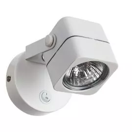 Спот с выключателем Arte Lamp Lente A1314AP-1WH форма куба