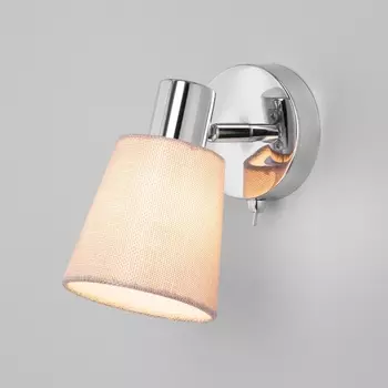 Спот с выключателем 20080/1 Eurosvet Culver хром / бежевый