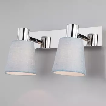 Спот с выключателем 20080/2 Eurosvet Culver хром / голубой