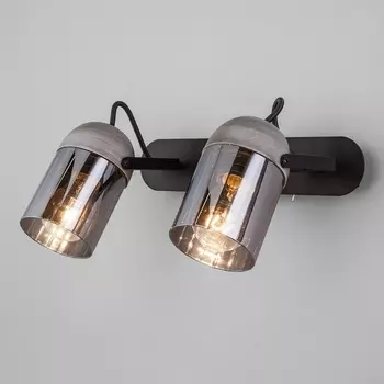 Спот с выключателем 20122/2 Eurosvet Mars черный / серый