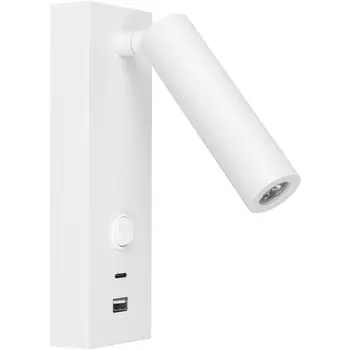 Спот SP-BED-CHARGE-S60x125-3W Warm3000 (WH, 20 deg, 230V, USB-A, USB-C) (Arlight, IP20 Металл, 3 года) 031394(1)