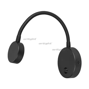 LED спот для чтения SP-SON-R90-3W Warm3000 (BK, 100 deg, 230V) (Arlight, IP20 Металл, 3 года) 029628