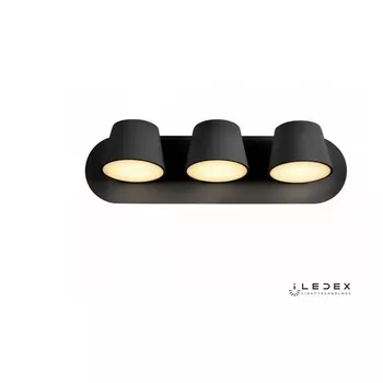 Спот светодиодный W1118-3AS BK iLedex Flexin