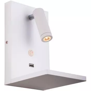 Спот светодиодный с беспроводной зарядкой и USB-портом Lightstar Muro 808526