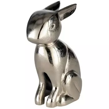 Статуэтка Заяц Eglo Vohilava 427309 L130, B85, H220, алюминий, цвет никель