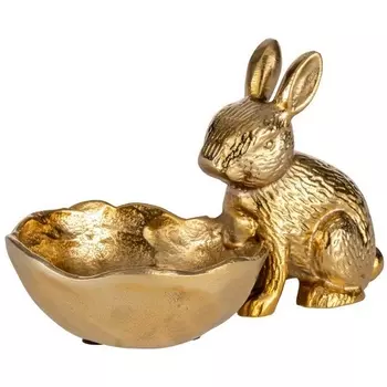 Статуэтка Заяц с чашей Eglo Ambalava 427295 L200, B120, H120, алюминий, золотой