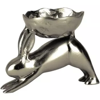 Статуэтка Заяц с чашей Eglo Ambalava 427301 L200, B120, H150, алюминий, никель