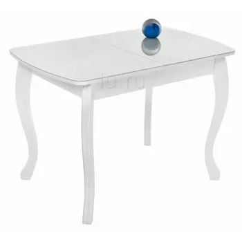 Стеклянный стол Woodville Бриллиант белый 368654