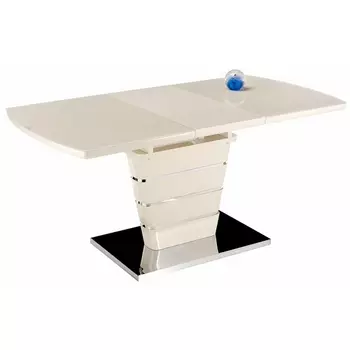 Стеклянный стол Space 120 бежевый 11161 (Woodville)