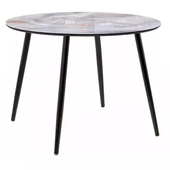 Стеклянный стол Woodville Анселм кианит / черный 500930