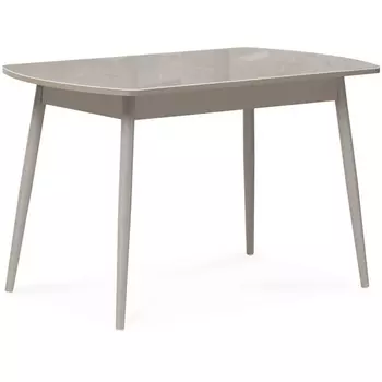 Стеклянный стол Woodville Бейкер 120(1502)х70х75 латте / капучино 551081