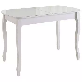 Стеклянный стол Woodville Экстра 2 белый / белый 505334