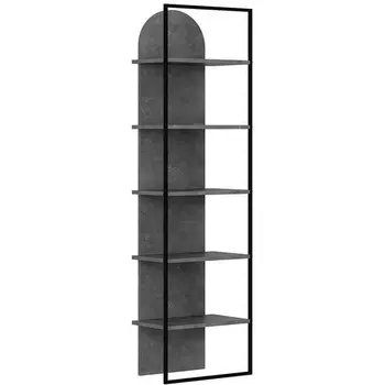Стеллаж прямой ARCHY BOOKCASE LEVE (ЛДСП/Серый) арт.LEV01140