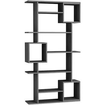 Стеллаж прямой SOTO BOOKCASE LEVE (ЛДСП/Темно-серый) арт.LEV00629