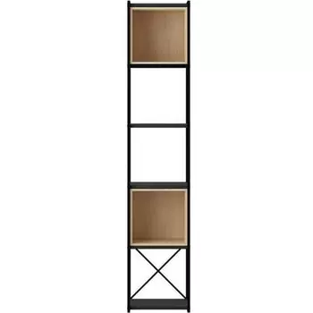 Стеллаж прямой VALE MINI BOOKCASE LEVE (Черный) арт.LEV01100