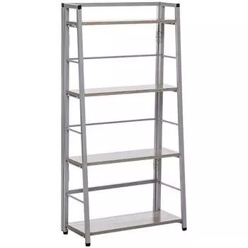 Стеллаж раскладной Leset Пако 1200 трапеция (каркас серый, Атлас Светлый) 2500000104008