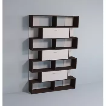 Стеллаж Удобный УС-4 темный/светлый, 101483 МАМА