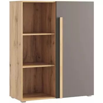 Стеллаж Woodville Чернин дуб вотан / графит