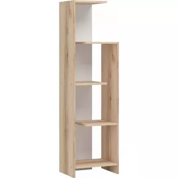 Стеллаж Woodville Джидда СО белый / дуб делано арт.586572